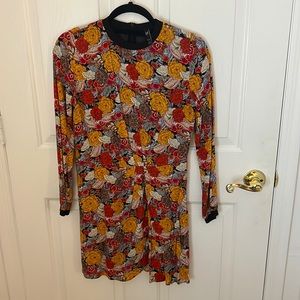 Zara (TRF collection) Floral Long Sleeve Dress